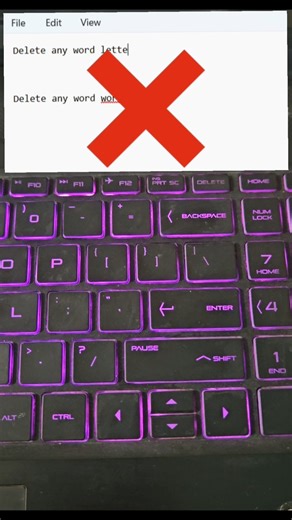 You are not using the backspace correctly #pc #pctips 😅