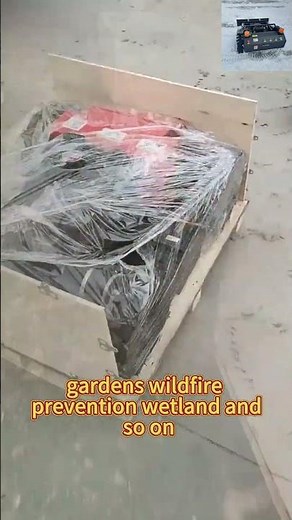 remote operated robotic slope mower with snow plow snow blade snow shovel snow removal machine