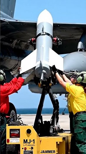 Installing SAM Missile on F-16 Fighting Falcon 🚢💥