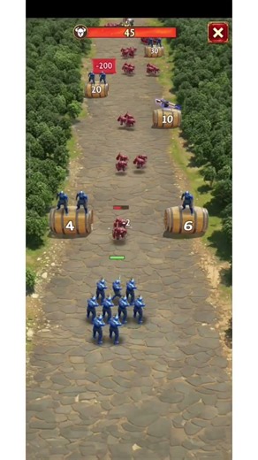 Total battle # short # Blue vs Red unit fight # viral gameplay # LvL 18