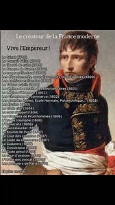227K views · 2.6K reactions | Nous vivons encore sous les lois instaurées par l'Empereur Napoléon 1er. (Code civil Code pénal, la Légion d'honneur , numérotations des rues pairs et impaires etc.. ) Voilà pourquoi nous devons un devoir de mémoire à notre Empereur. Vive L’Empereur 礪 #napoleonbonaparte #empire #histoire | La famille Bonaparte | Facebook