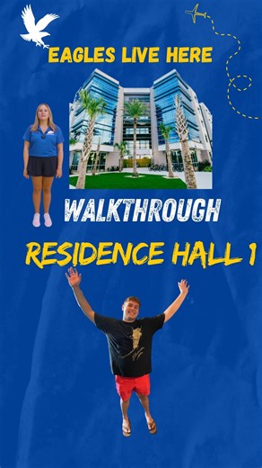 Embry-Riddle Aeronautical University Housing on Instagram: "⭐️Welcome to Residence Hall 1! 🏡Join one of our RAs and a resident as they give you an exclusive walkthrough of our community. ✨Ready to call this place home!?💙 #eagleslivehere #campuslife #ERAUhousing #ERAUcampus"