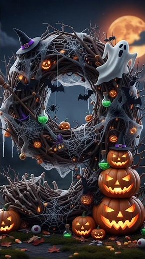 Scary 9 to 0 Countdown | Halloween Horror Timer with Voice 🔥 #halloween #9to0 #10seconds #shorts
