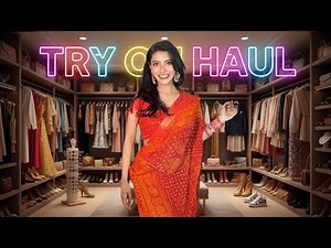 Indian Girl Saree Try on Haul | Thea Dsuuza