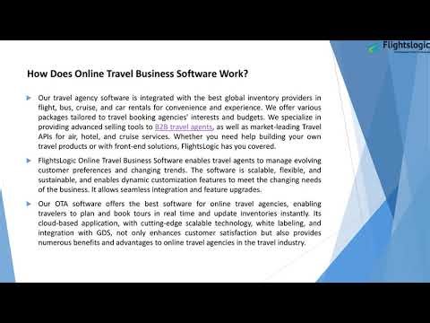 Online Travel Business Software | FlightsLogic