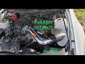 2012 Mustang V6..K&N! Unboxing and install of Cold Air InTake!!!