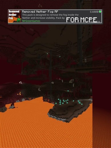 No nether fog for mcpe #shorts #mcpe