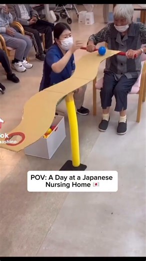 Japan sells more adult diapers than baby diapers. Has since 2011. Two of the country’s biggest diaper companies, Unicharm and Oji Holdings, have already stopped making baby diapers for the domestic market entirely. Oji was still cranking out 700 million baby diapers a year in 2001. By 2024, that dropped to 400 million and they pulled the plug.That’s the country behind these nursing home games.I looked into what’s actually going on here because the video is cute, but the numbers underneath it are