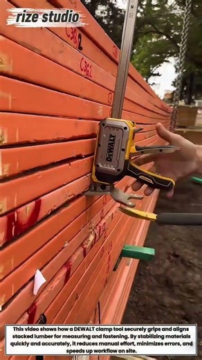 Boosting Lumber Productivity with a DEWALT Clamp Tool in Action