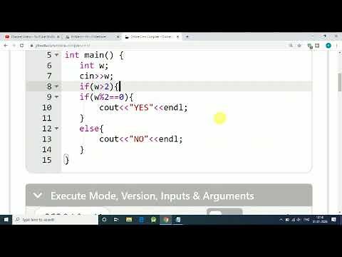 watermelon codeforces solution c++ || problem 4 A