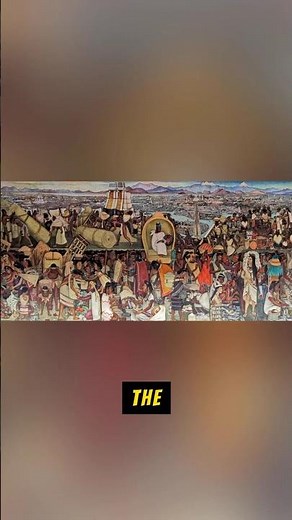 The Founding of Tenochtitlan – Aztec Prophecy on Canvas 🦅🌵🐍 #HistoryShorts #2minutehistory #history