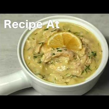 Greek Lemon Rice and Chicken Soup