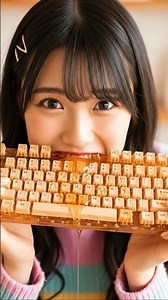 I Ate My Honey Keyboard! 😱 #ASMR