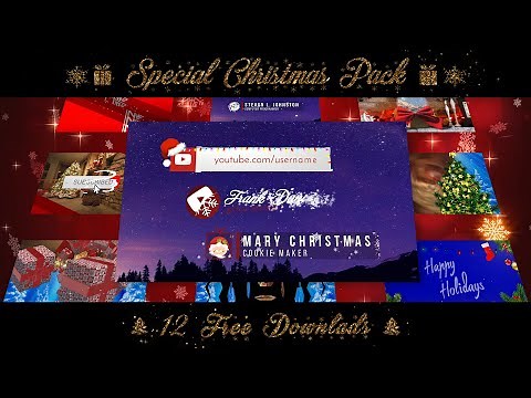 Christmas Pack 🎅 (Lower Thirds, Transitions, Anim) 🎄 [Green Screen | Alpha Channel | Vegas Pro] FREE