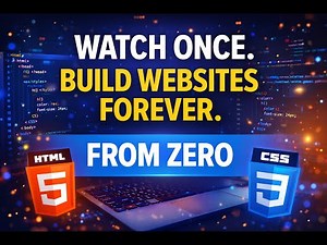Watch Once. Build Websites Forever. | FROM ZERO |HTML5 CSS3