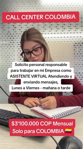 Trabajo como Asistente Virtual en Call Center