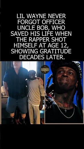Lil Wayne Honors Cop Who Saved His Life at 12 👮‍♂️❤️ #lilwayne #shorts