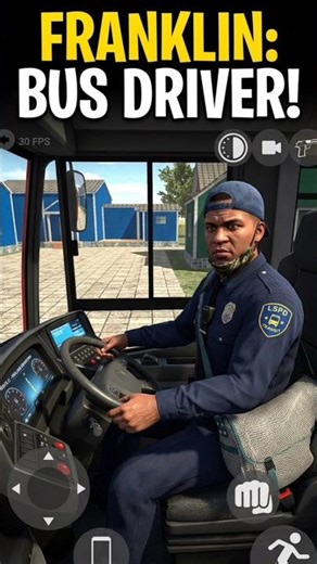🚍 Franklin bana Bus Driver 😱Full Speed Public Ride 😂🔥GTA 5 Bus Driving Challenge 💀💯#shorts #gaming