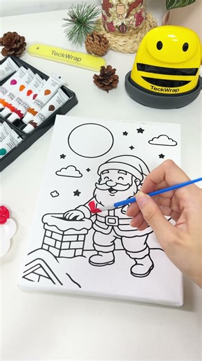 Canvas Design with PU HTV and Paint