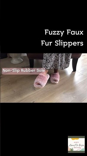 Trailer | Women's Fuzzy Faux Fur Slippers Indoor | Cozy Memory Foam House Slippers