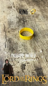 Origami World on Instagram: "EASY PAPER RING ORIGAMI TUTORIAL | DIY LORD OF THE RINGS ORIGAMI CRAFT HOBBIT COSPLAY FOLDING ART #ring #lordoftherings #ringsofpower #hobbit #origami #origamiring #paperfolding #craft #origamiart"