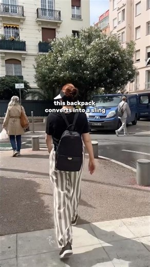 The perfect travel bag? One that can convert from backpack to front-wear sling in crowded spaces