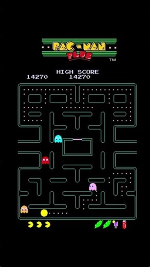 Pac-Man Plus – 04 Classic Arcade Gameplay#shorts