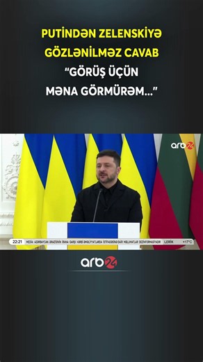 Putindən Zelenskiyə cavab
