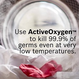 Clean like an educator. Activate the ActiveOxygen™ programme to kill those germs lurking in your clothes, even at very low temperatures — ideal for your most delicate fabrics. Check out our new range of laundry machines with specialised hygiene functions. | Bosch Home | Facebook