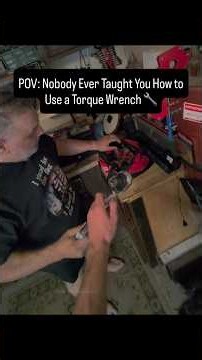 The customer asked how to use a torque wrench, so I showed him the right way 🔧✅ #mobilemechanic