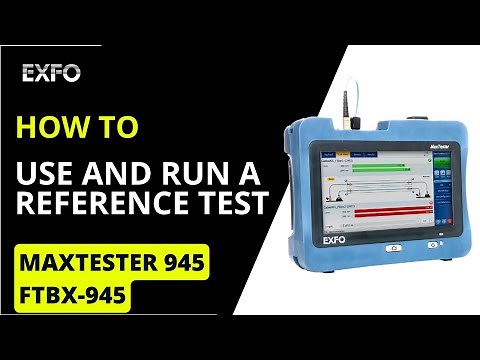 How to use and run a reference test | Maxtester 945