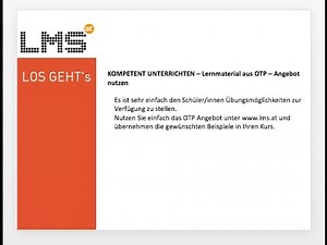 LMS.at – Lernmaterial aus OTP-Angebot im eigenen Kurs nutzen