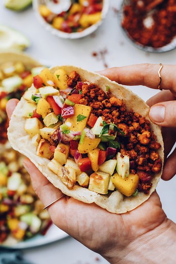 Vegan Chorizo Breakfast Tacos