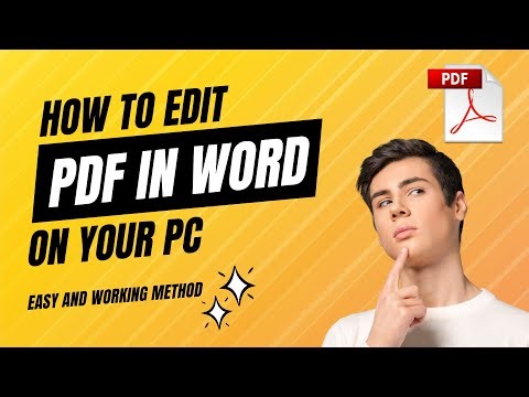 How To Edit a PDF in Word [Convert PDF to Editable Document]
