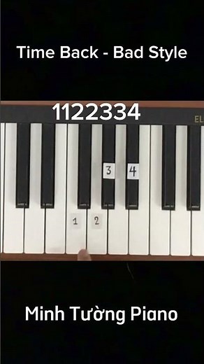 Time Back - Bad Style (Piano Tutorial) | Minh Tường Piano #piano #shorts #short