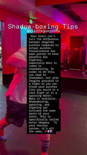 Here are some simple shadowboxing tips and why visualization is as important as actual training🥊