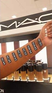 Mac Studio Fix Powder Plus Foundation Swatches NC44 to NW46