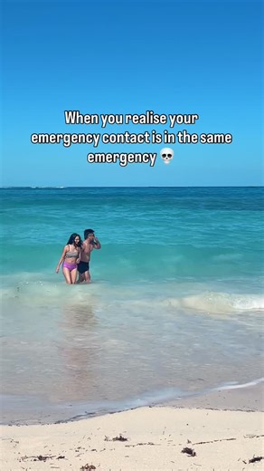 Fenil | At least we were together 🤷‍♂️ Just kidding, we weren’t in an emergency, but when the sand disappears under your feet mid-wave 😂 #bahamas... | Instagram