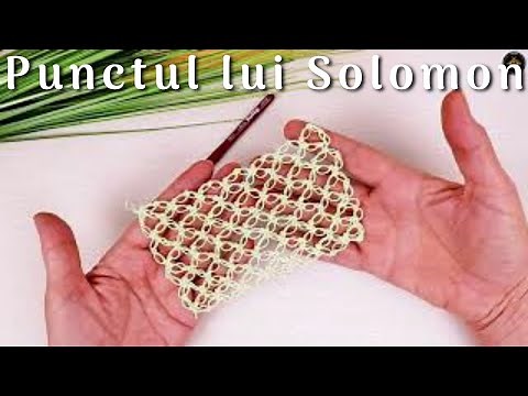 How to crochet the Solomon stitch pattern | Step by step tutorial