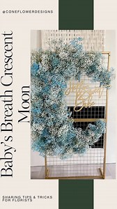 🌙✨ How We Created a Crescent Moon Masterpiece for a Baby Shower ✨🌙 I’m thrilled to finally share an inside look at this installation — a crescent moon made entirely out of baby’s breath for a baby shower! This project was a true team effort, with Laurel & Haley taking the lead while I provided backup when needed. Let’s dive into the details! Planning & Design: We started with a brainstorming session, tossing around ideas until we landed on the perfect concept. I encouraged Laurel & Haley to tr