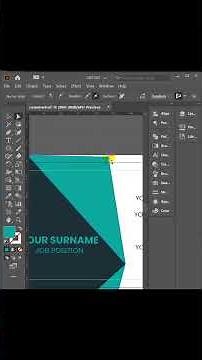 Modern Business Card Design in Adobe Illustrator | Graphic Design Shorts
