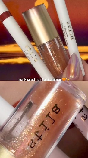 2.9K views · 13 reactions | Sunkissed lips are in ☀️﫦 Get this look by lining your lips with the Calligraphy Lip Stain in Elizabeth and adding a glossy finish with Heaven’s Dew Gel Lip Oil in Galaxy. Available today @UltaBeauty  #Stila #StilaCosmetics #LipStain #LipOil | stila cosmetics | Facebook