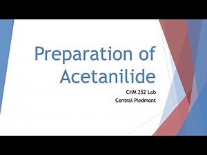 Introduction and Reaction for Preparation of Acetanilide