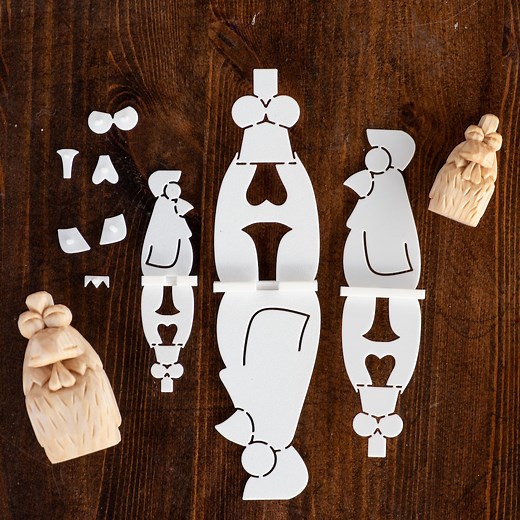 Wooden Chicken Carving Stencil | 3D Printed Template for Caricature Designs | Tutorial Video Below - Etsy