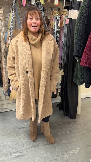 Teddy Jacket £50 & Sugarbabe Cowl Neck Jumper £36 💜 | Fashion Closet Crews Hill