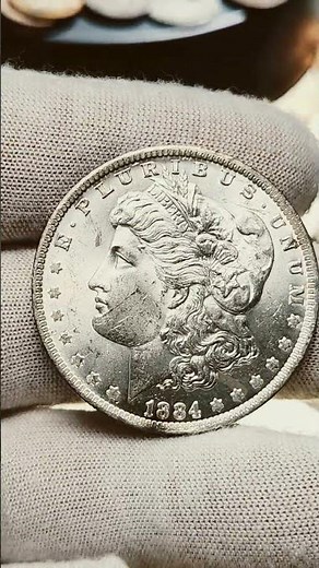 Grading 1884 O Morgan Silver Dollar Unc #valuablecoins #coin #silvercoins #money #uscoins #morgan