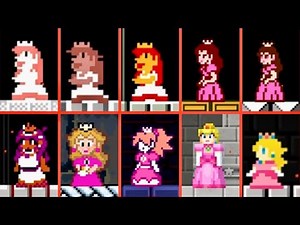 Evolution of PEACH in Super Mario Bros. Remastered - 4K