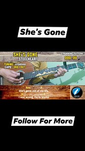 4.1K views · 37 reactions | She's Gone - Steelheart | Guitar Tutorial with Lyrics And Chords (1990) #guitar #guitarlessons #guitartutorial #acoustic #shesgone #steelheart Ohwel Guitar Tutorial | Ohwel Guitar Tutorial | Facebook