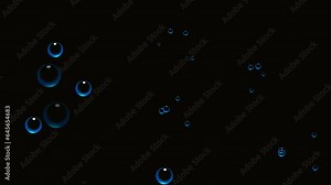water bubbles background and 2d animation, bubble effect, circle, aqua