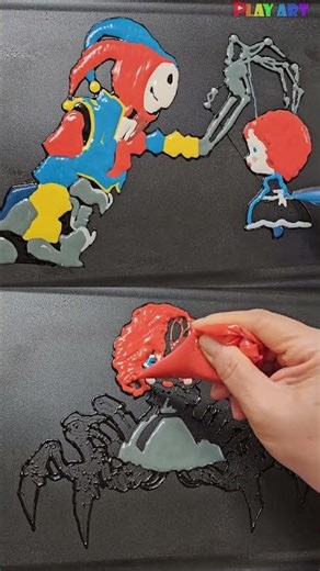 Poppy Playtime: Prototype VS Poppy ..Pancake art challenge, #shorts